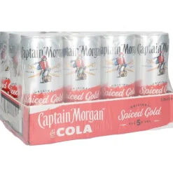 Captain Morgan & Cola tray 12 x 25 cl