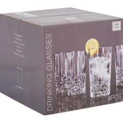 Kristallen drinkglazen set   26 cl